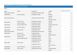 La Date De Référence Du Census Est Le 01/01/2011