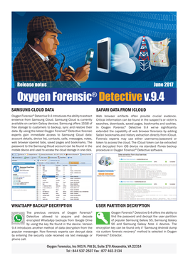 Oxygen Forensic® Detectivev.9.4