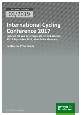 Tagungsband International Cycling Conference 2017