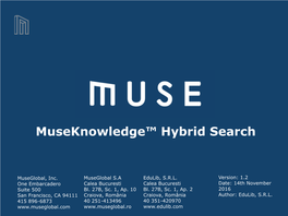 Muse ® Hybrid Search