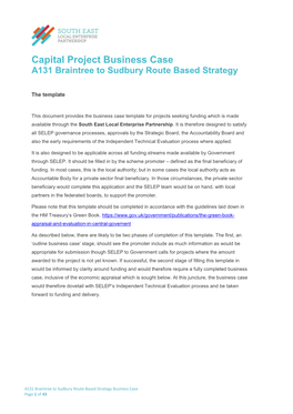A131 Braintree to Sudbury RBS Business Case