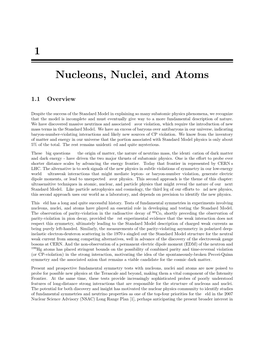 1 Nucleons, Nuclei, and Atoms