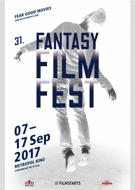 07– 17 Sep 2017 METROPOL KINO VORVERKAUF AB 28 Aug AM 26