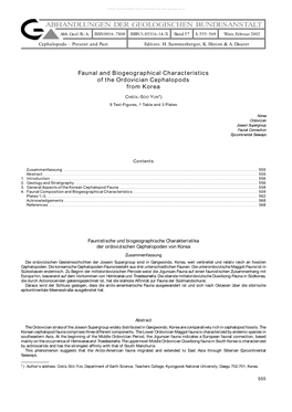 ABHANDLUNGEN DER GEOLOGISCHEN BUNDESANSTALT Abh