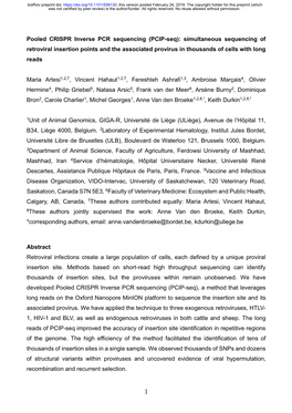 Pooled CRISPR Inverse PCR Sequencing (PCIP-Seq)