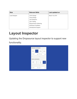 Layout Inspector