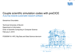 Couple Scientific Simulation Codes with Precice Tumblau a Journey