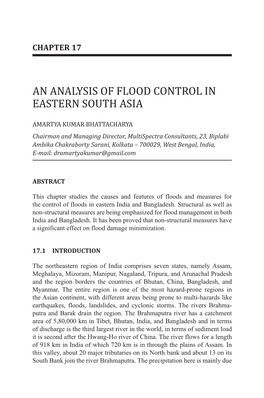 An Analysis of Flood Control in Eastern South Asia