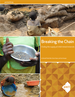 Breaking the Chain Ending the Supply of Child-Mined Minerals