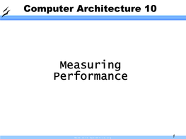 Measuring Performance