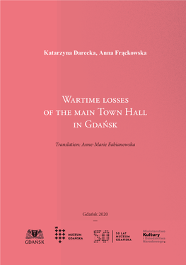 Wartime Losses of the Main Town Hall in Gdańsk