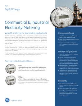 Commercial & Industrial Electricity Metering