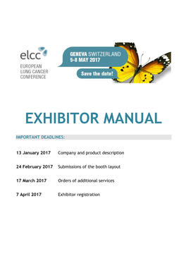 ELCC 2017 Exhibitors Manual General Part