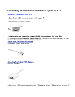 How to Connect a Mac to a TV