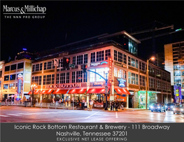 Iconic Rock Bottom Restaurant & Brewery