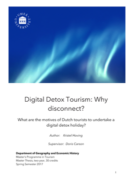 Digital Detox Tourism: Why Disconnect?