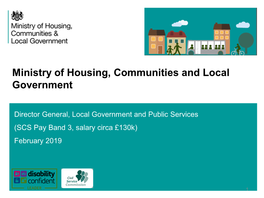 Ministry of Housing, Communities and Local Government