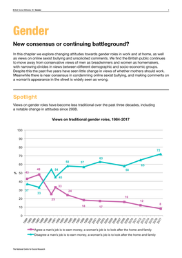 British Social Attitudes 35 | Gender 1