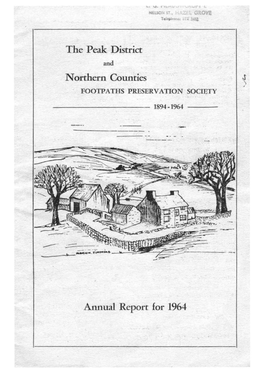 The Peak District N Orihern Counties Annual Report for 1964