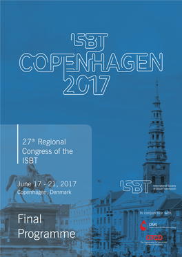 27Th Regional Congress of the ISBT