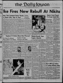 Daily Iowan (Iowa City, Iowa), 1958-07-29