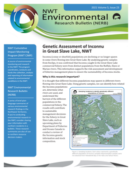 Genetic Assessment of Inconnu in Great Slave Lake, NWT 2021 Volume 5, Issue 23