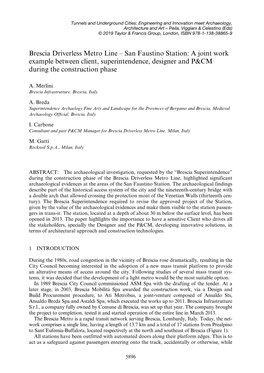 Tunnels and Underground Cities: Engineering and Innovation Meet Archaeology, Architecture And