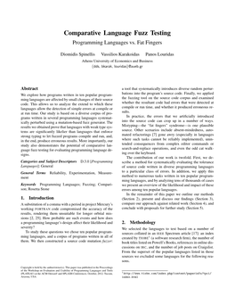 Comparative Language Fuzz Testing Programming Languages Vs