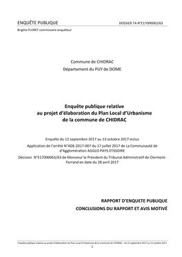 Rapport Chidrac