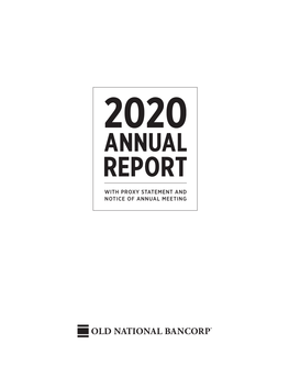 Corporate Annual Report Letter, I Introduced Our Three-Year (2020-22) Organizational Strategy: the ONB Way