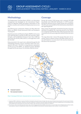 Group Assessment: Cycle I January-March 2015 Displacement Tracking Matrix Group Assessment: Cycle I Displacement Tracking Matrix | January - March 2015