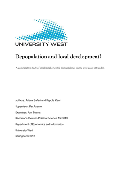 Depopulation and Local Development?