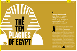 Stephen Mortlock Asks If the 10 Plagues of Egypt Were the Result of an Ecological Domino Effect Or Divine Intervention?