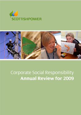 Corporate Social Responsibility Annual Review for 2009 Corporate Social Responsibility Annual Review for 2009 TABLE of CONTENTS