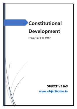 Constitutional Development of India