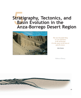 Stratigraphy, Tectonics, and Basin Evolution in the Anza-Borrego Desert Region