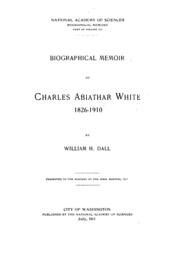 Charles Abiathar White