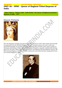 Queen Victoria