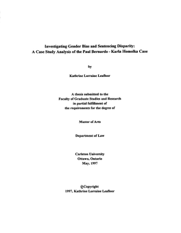 Karla Homolka Case