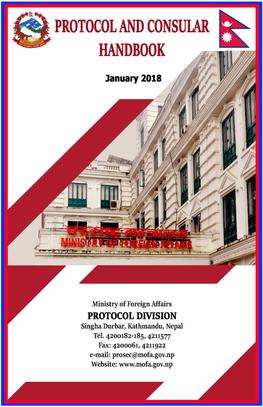 PROTOCOL and CONSULAR HANDBOOK May 2018