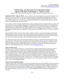 Exhibit Press Release