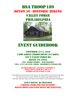 BSA TROOP 189 Event Guidebook