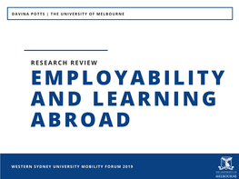 Employability and Learning Abroad