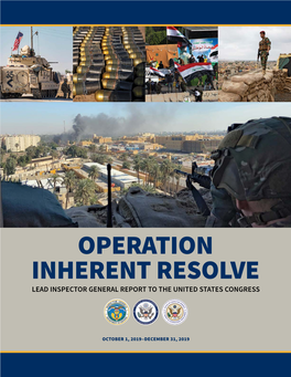 Operation Inherent Resolve Lead Inspector General Report to the United States Congress