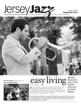 Newark Museum's Jazz in the Garden Cool As a Summer Breeze