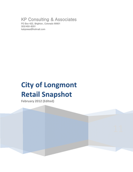 City of Longmont Retail Snapshot February 2012 (Edited)