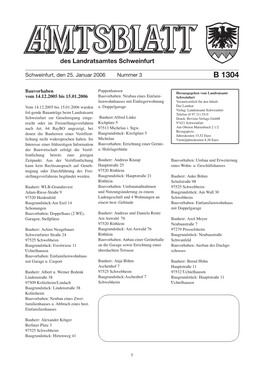 Des Landratsamtes Schweinfurt