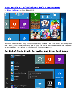 How to Fix All of Windows 10'S Annoyances