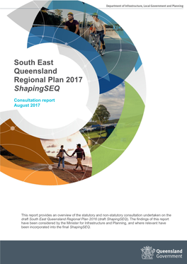South East Queensland Regional Plan 2017 Shapingseq