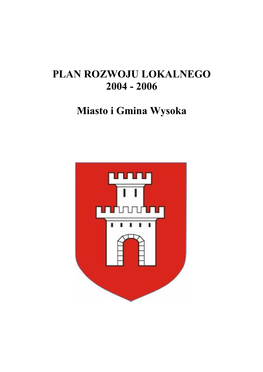 Plan Rozwoju Lokalnego 2004 - 2006